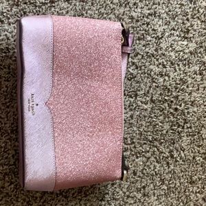 Kate spade pink glittery purse